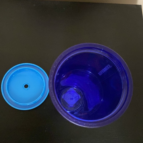 2018 Starbucks Floral Blue Red Poppy cold cup 24oz - Picture 7 of 9